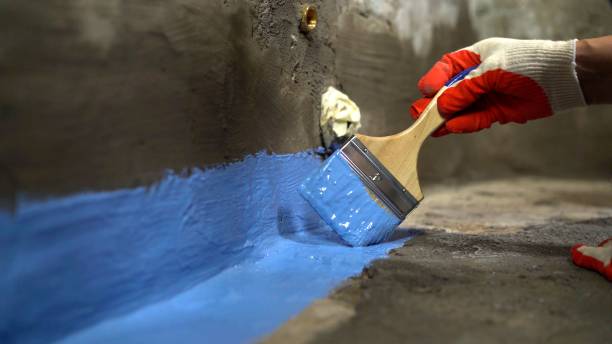 Commercial Exterior Waterproofing project at a Springfield, MI business property by SJ Waterproofing Pros